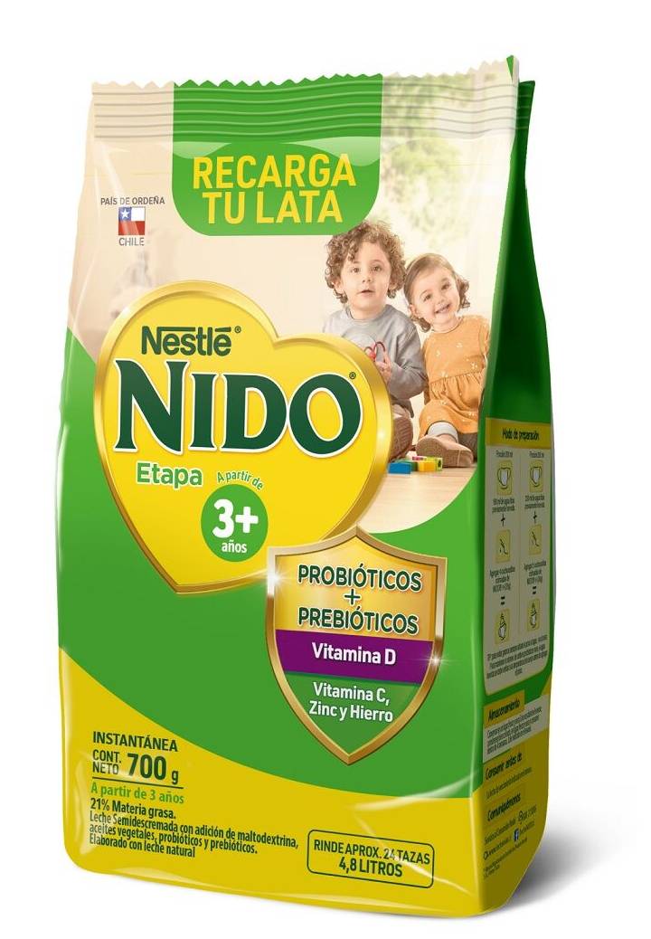 Leche en Polvo Semidescremada 800 Nido 3+ NIDO
