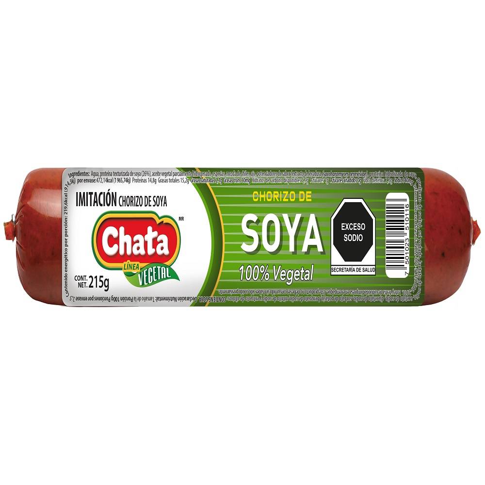 Chata chorizo de soya (al vacío 215 g)