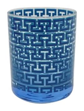 Jonathan Adler X Michaels 10.8Oz. Blue Madrid Key Glass Cup