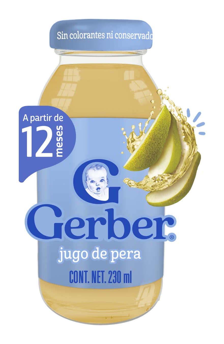 Gerber · Jugo de pera, Etapa 3 (230 ml)