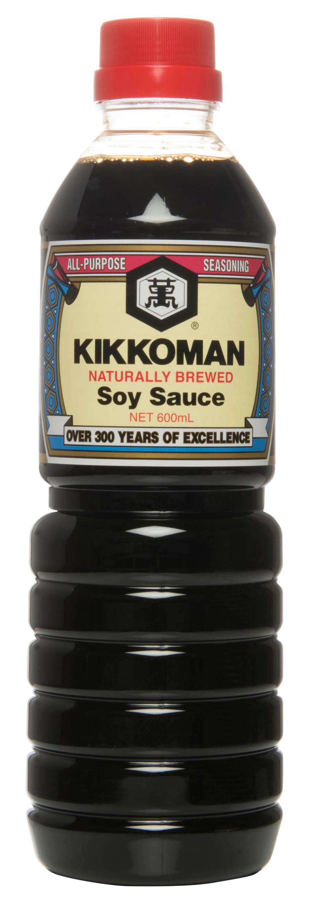 Kikkoman Naturally Brewed Soy Sauce (600mL)