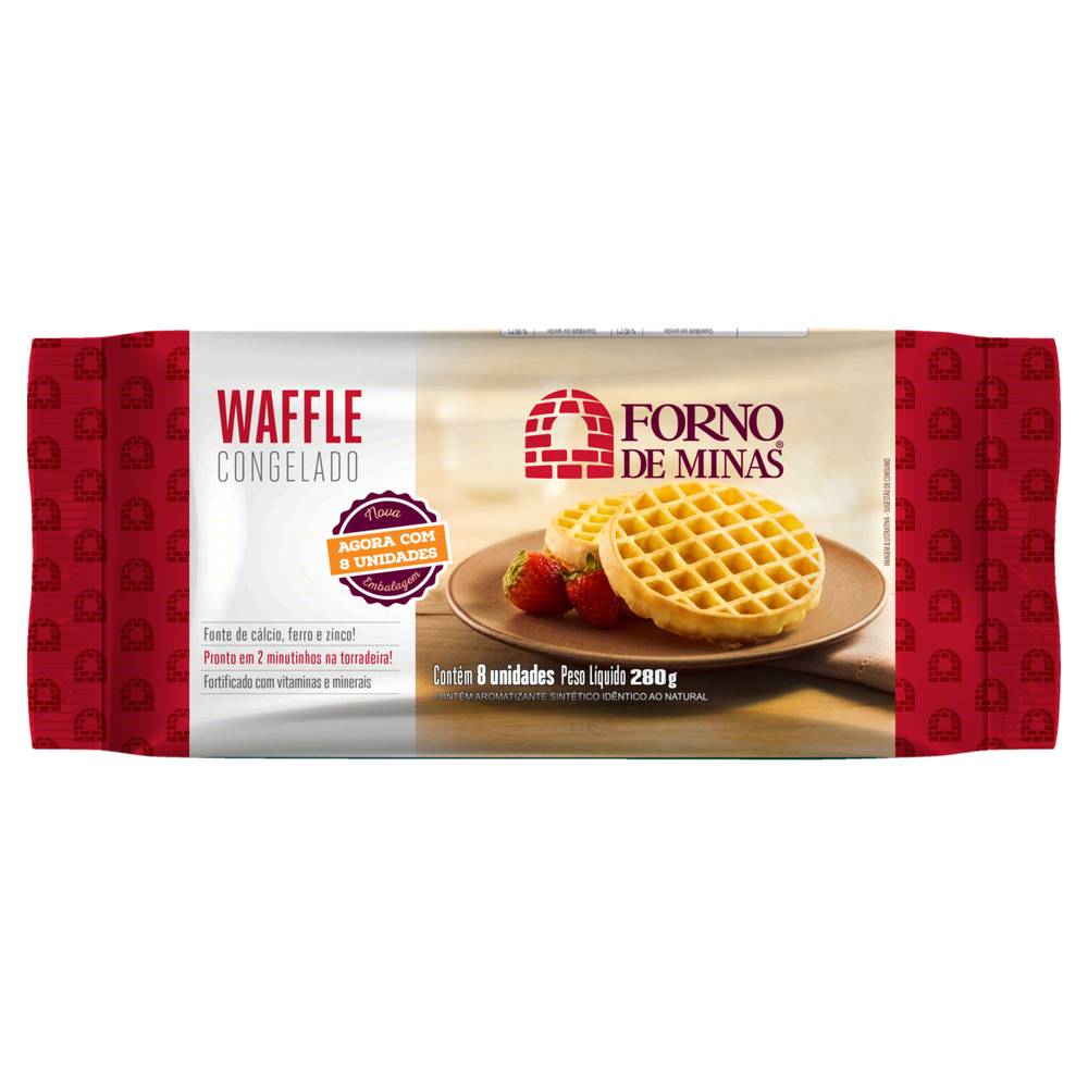 Forno de minas waffle congelado (280 g)