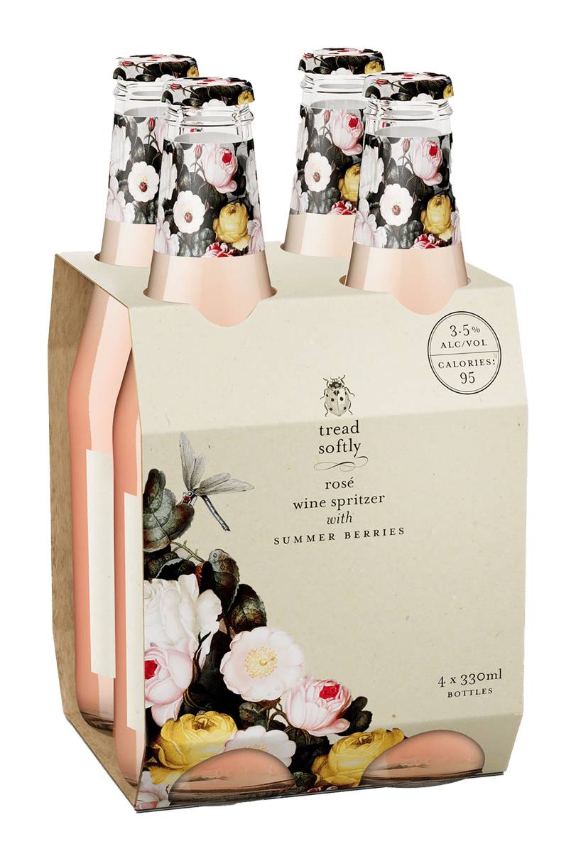 Tread Softly Summer Berries Rose 4x330mL