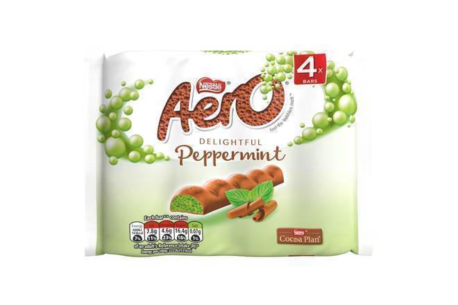 Aero Peppermint, Bubbly Chocolate Bar (4 pack)