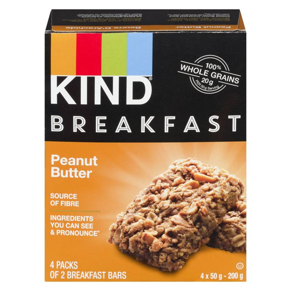 KIND Breakfast Bar Peanut Butter (200 g, 4 ct)