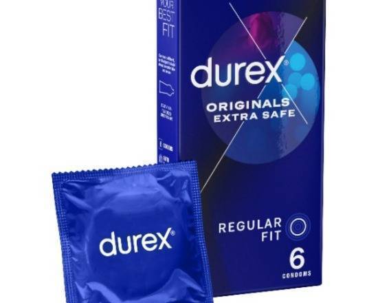 Durex 6 Regular Fit Originals Extra Safe Condoms