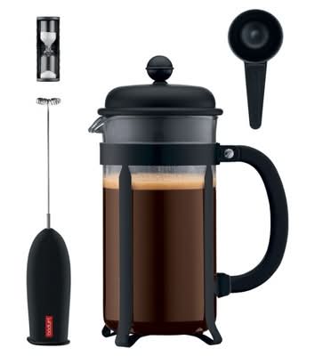 Bodum Java Coffee Press Set, Black (4 ct)