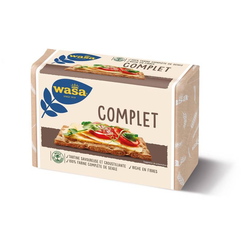 Wasa - Biscottes tartine croustillantes complet (260g)