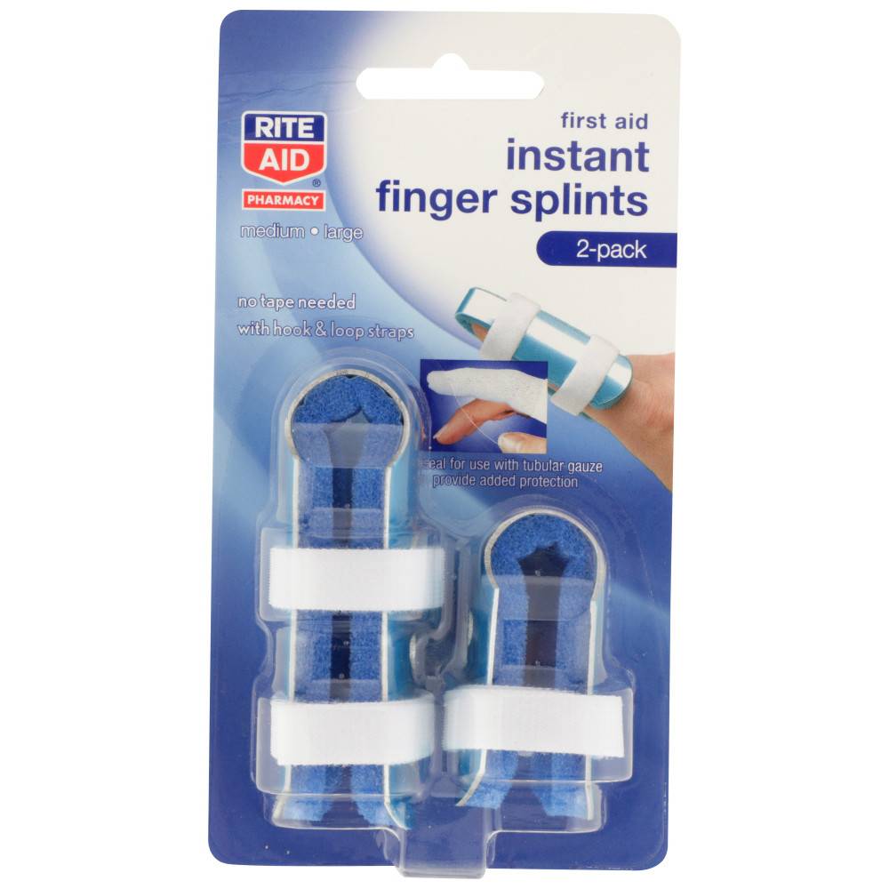 Rite Aid Pharmacy Instant Finger Splints (medium & large)