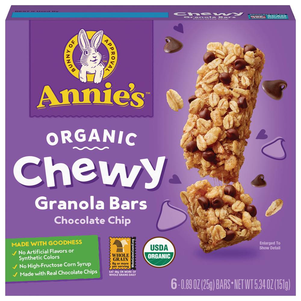 Annie's Organic Chewy Chocolate Chip Granola Bars