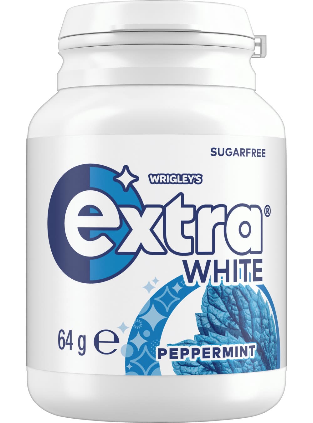 Extra White Sugar Free Chewing Gum, Peppermint (64g)