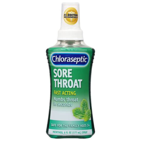 Chloraseptic Oral Anesthetic Menthol Sore Throat