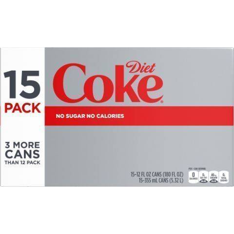 Diet Coke 15 Pack 12oz Can