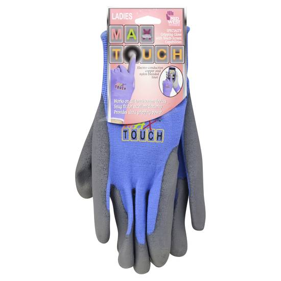 Midwest Max Touch Touch-Screen Ladies Gripping Gloves (1 pair)
