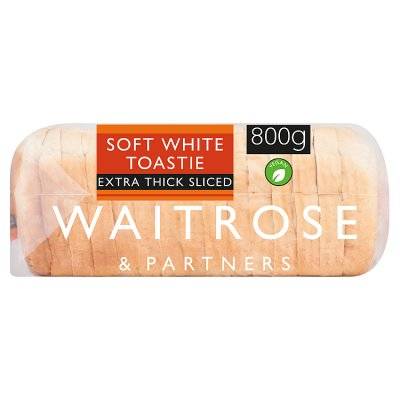 Waitrose & Partners Soft White Toastie Bread (800g)