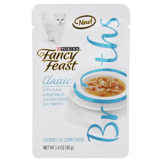 Fancy Feast Classic With Tuna & Vegetables in Broth Cat Food (1.4 oz)