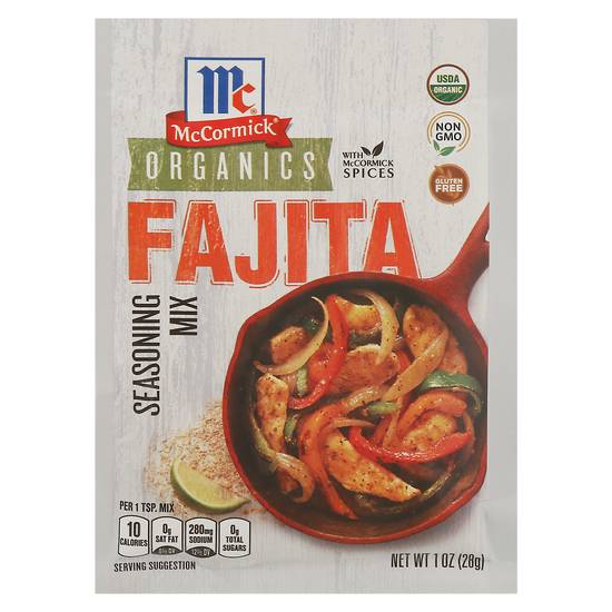 Mccormick Organics Fajita Seasoning Mix