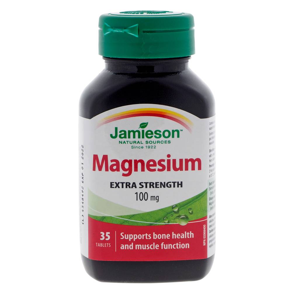 Jamieson magnésium extra fort 100mg (35 unités)