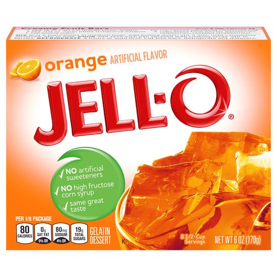 Jell-O Orange Flavor Gelatin Dessert