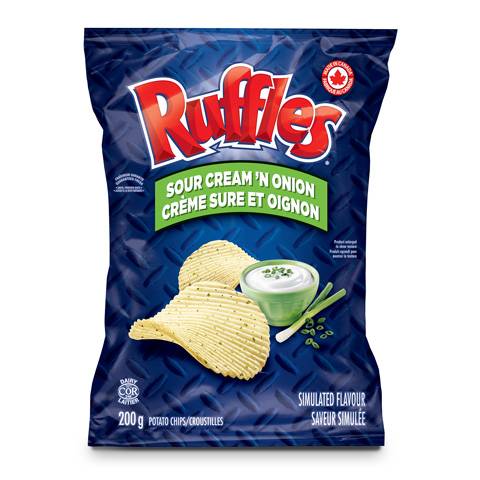 Ruffles Potato Chips (sour cream-onion)