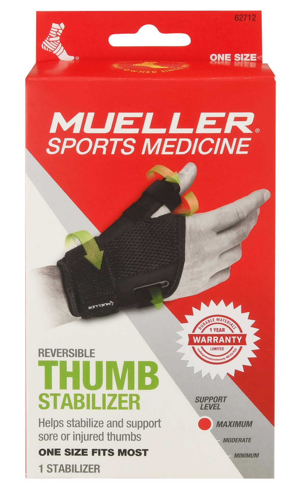 Mueller Maximum Reversible Thumb Stabilizer