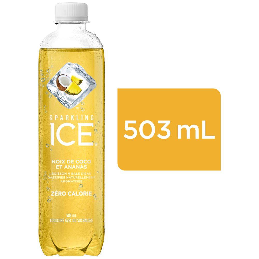 Sparkling ice coconut pineapple sparkling water - coconut pineapple sparkling water (503 ml)