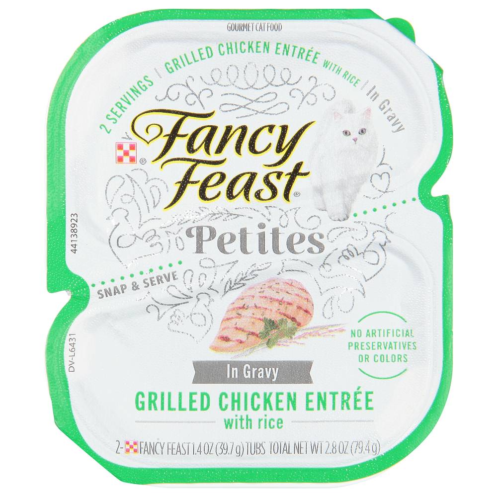 Fancy Feast in Gravy Grilled Chicken Entree With Rice Gourmet Cat Food