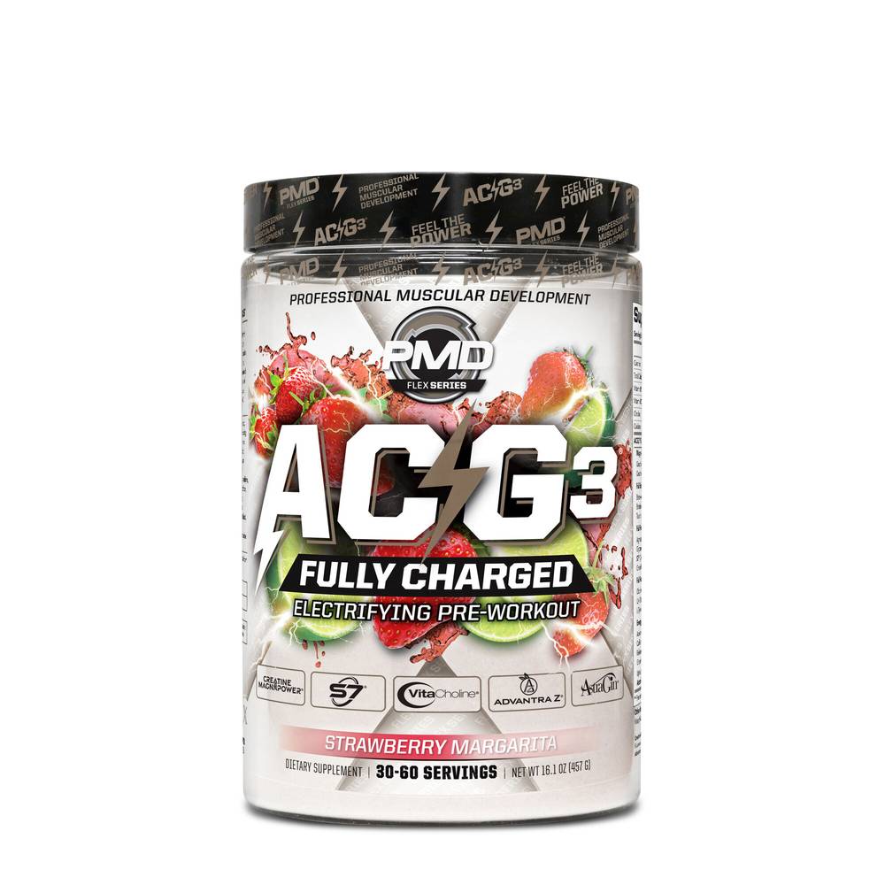 ACG3 Fully Charged Pre-Workout - Strawberry Margarita (30 Servings) (1 Unit(s))