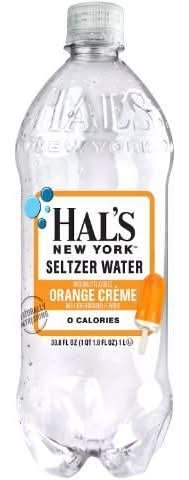 Hal's New York Seltzer Water, Orange Creme (33.8 fl oz)