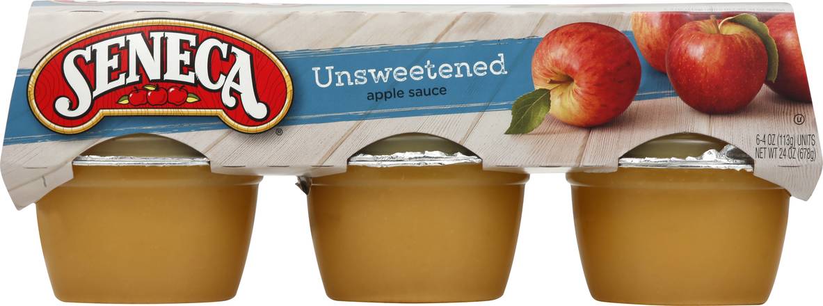 Seneca Unsweetened Applesauce (6 x 4 oz)