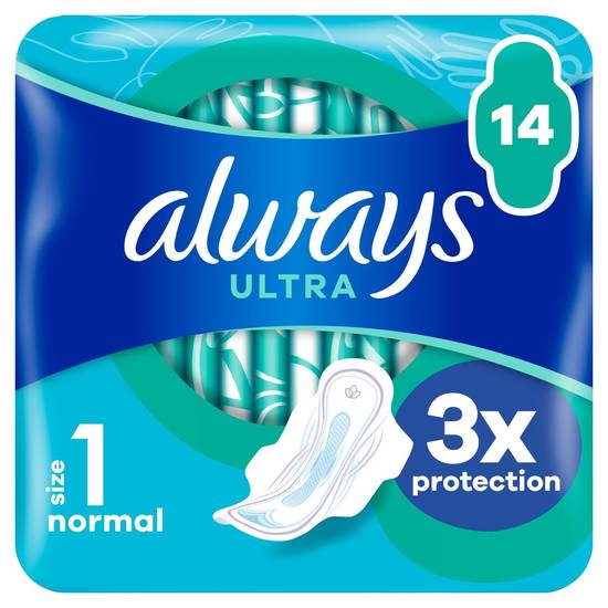 Always Ultra Serviettes Normal (Taille 1) Ailettes