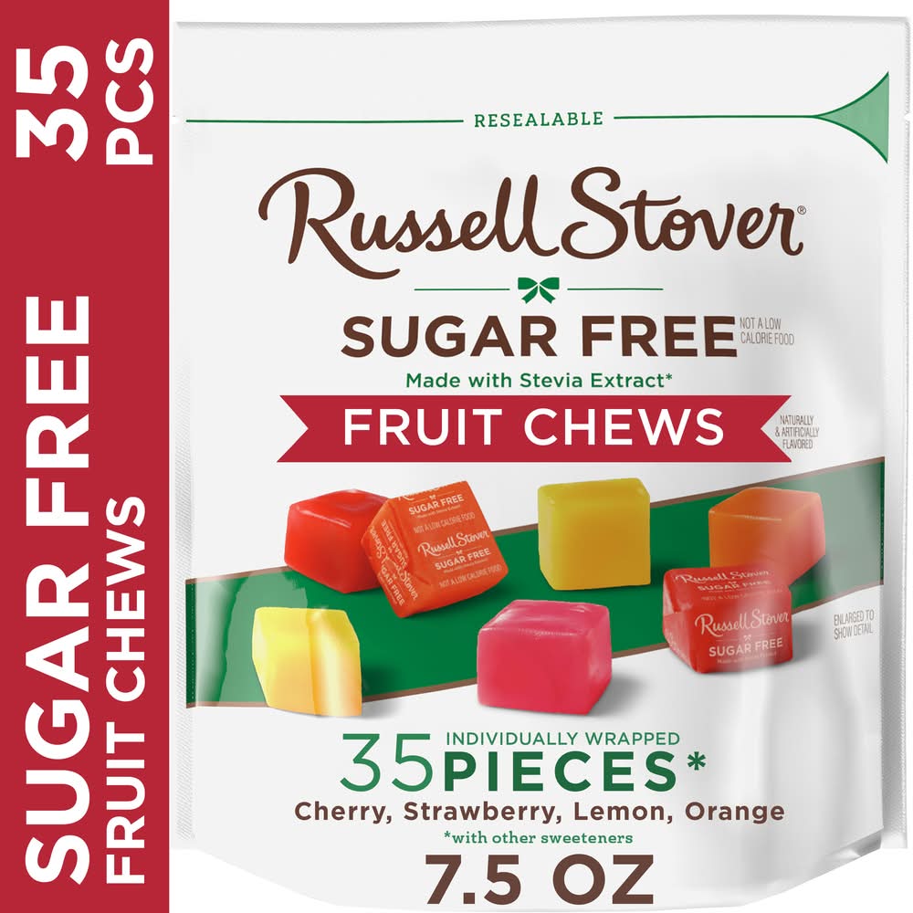 Russell Stover Fruit Chews, Cherry-Strawberry-Lemon-Orange (7.5 oz)