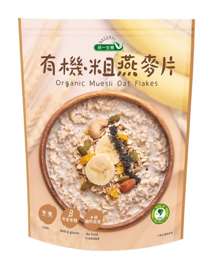 統一生機-有機粗燕麥片(400g/包)