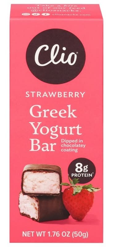 Clio Strawberry Greek Yogurt Bar 1.76 oz