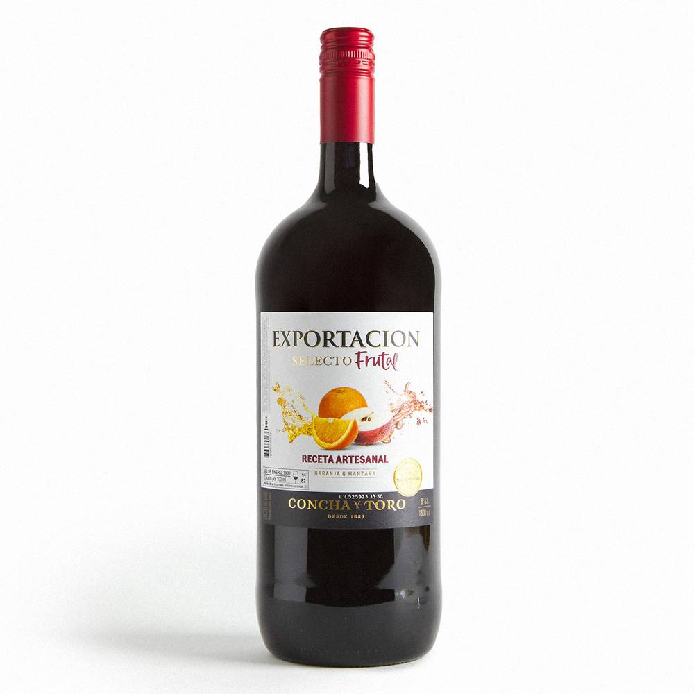 Exportación Coctel vino frutal 8° (botella 1.5 L)