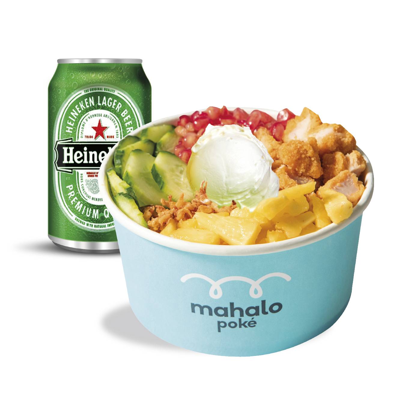 Poké + Heineken