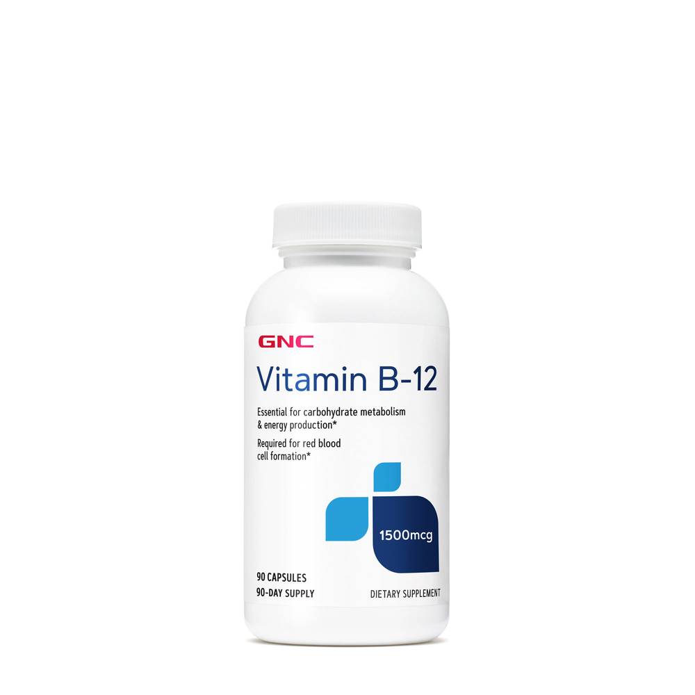 GNC Vitamin B-12 1500 Mcg Capsules (90 ct)