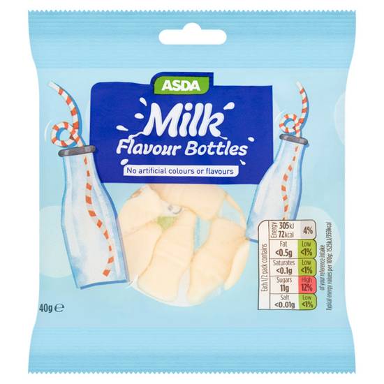 Asda Milk Flavour Bottles 40g