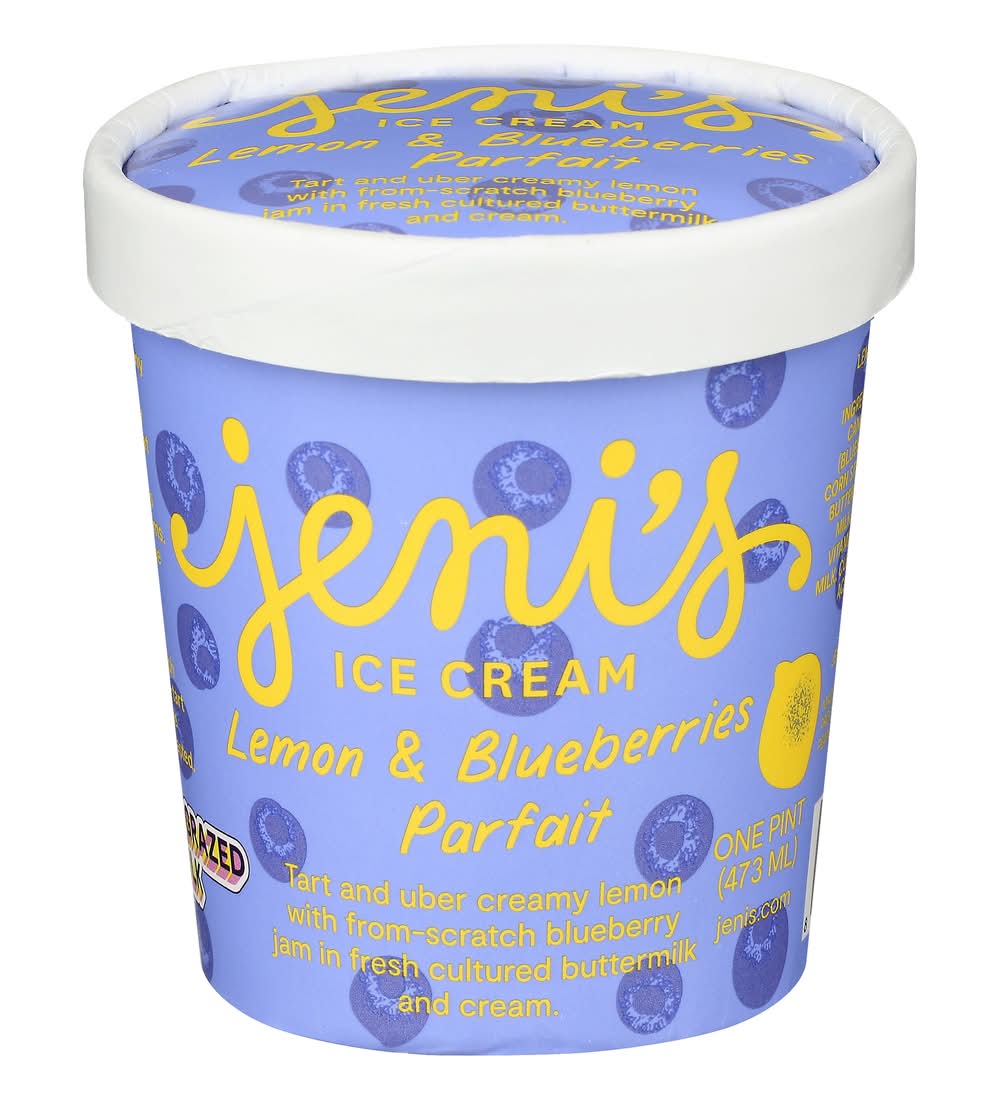 Jeni's Ice Cream, Lemon & Blueberry Parfait (473 ml)