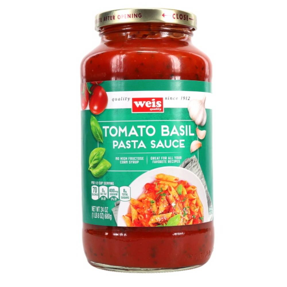 Weis Quality Pasta Sauce Classic Tomato Basil