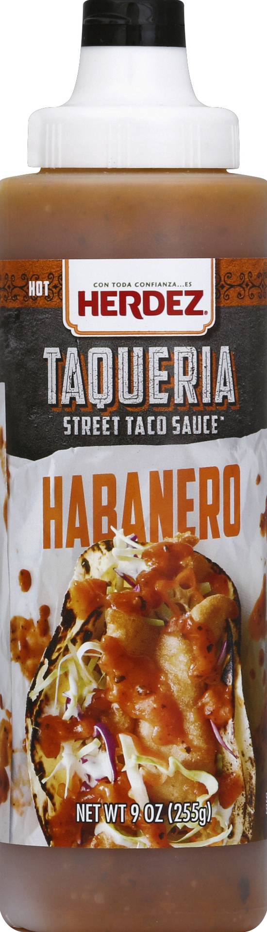 Herdez Hot Habanero Taqueria Street Taco Sauce