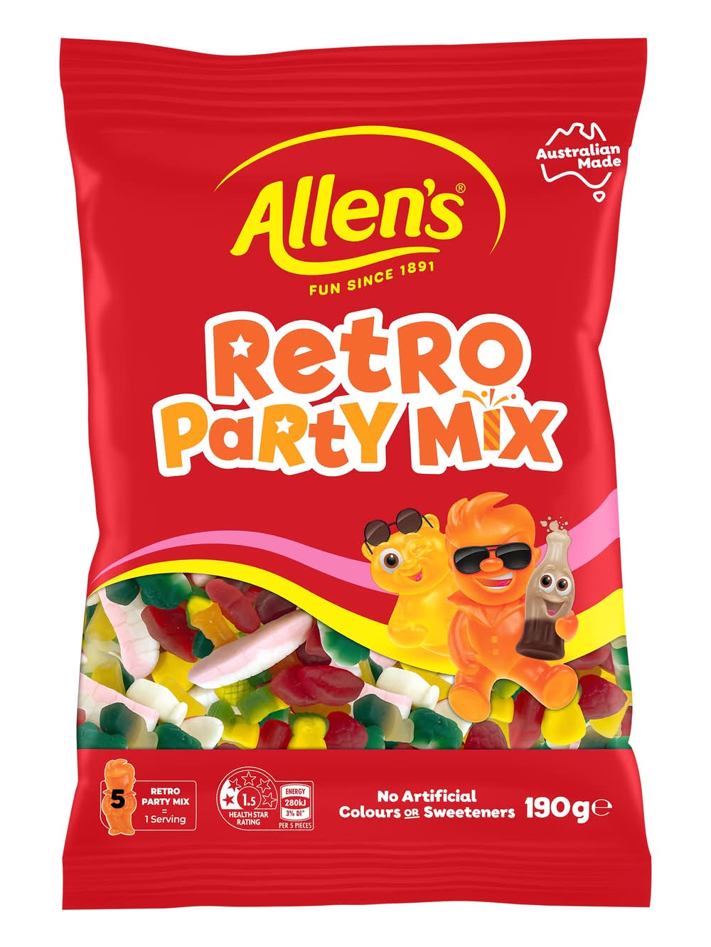 Allen's Party Mix Retro 190g