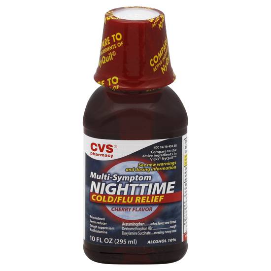 Cvs Multi Sympton Nighttime Cold/Flu Relief (cherry)