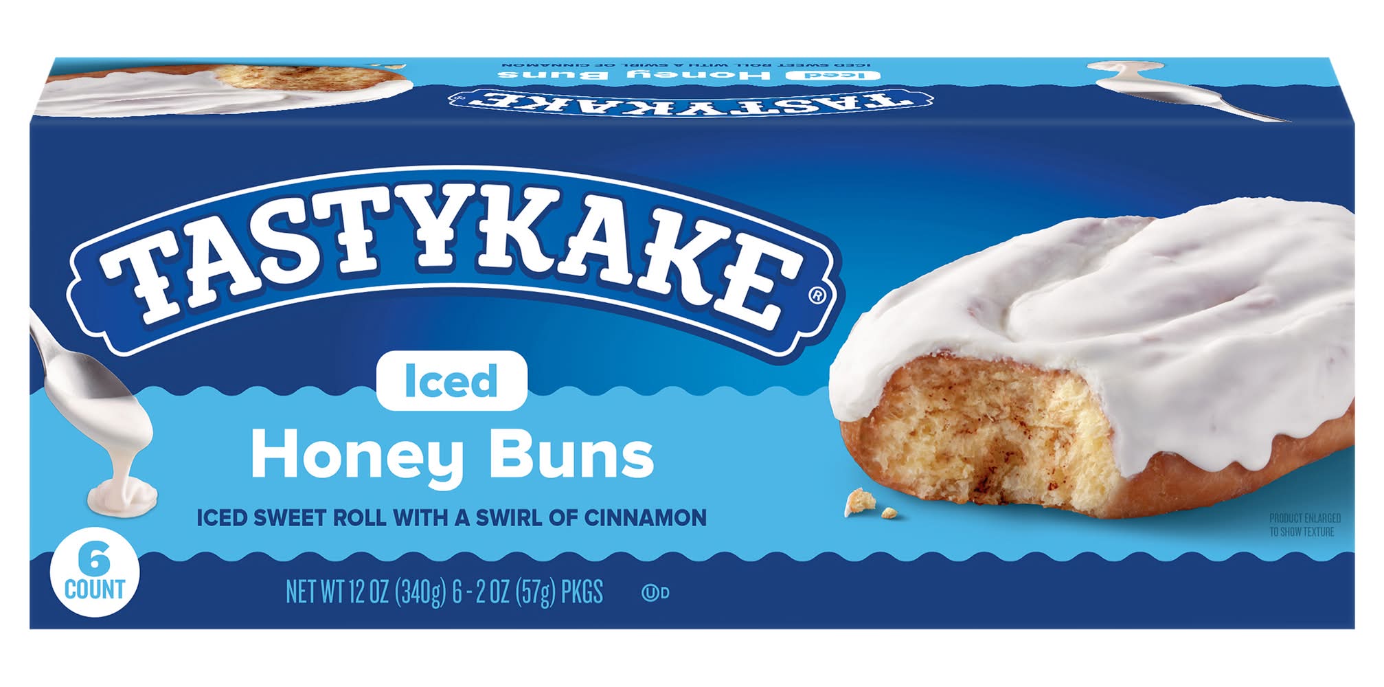 Tastykake Iced Buns, Honey (12 oz, 6 ct)