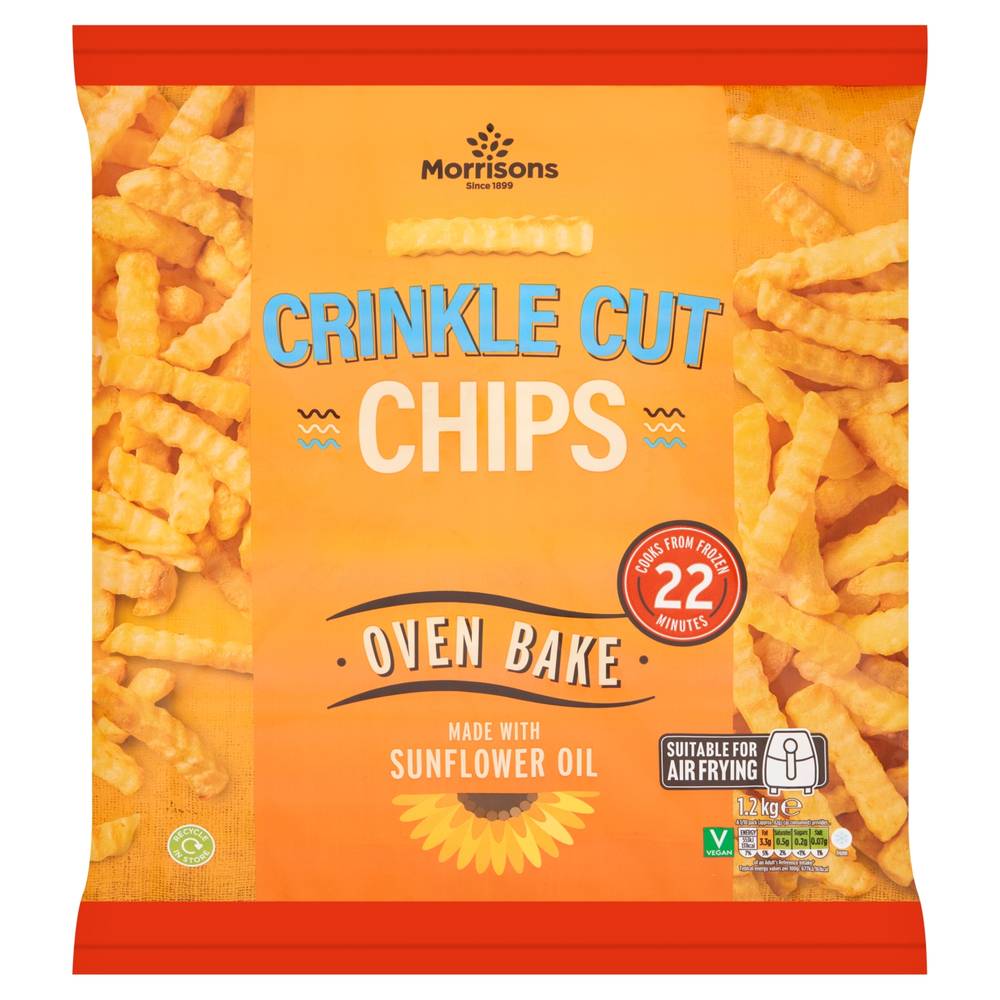 Morrisons Crinkle Cut Chips (1.2kg)