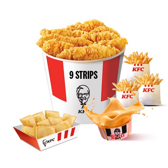 Bucket 9 Strips Combo Sb Salsa