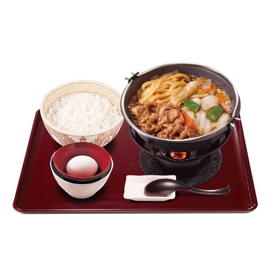 牛すき鍋定食Beef Sukiyaki Hot Pot Combo Meal