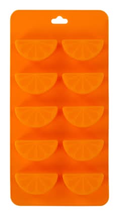 Novelty Silicone Ice Mold Orange