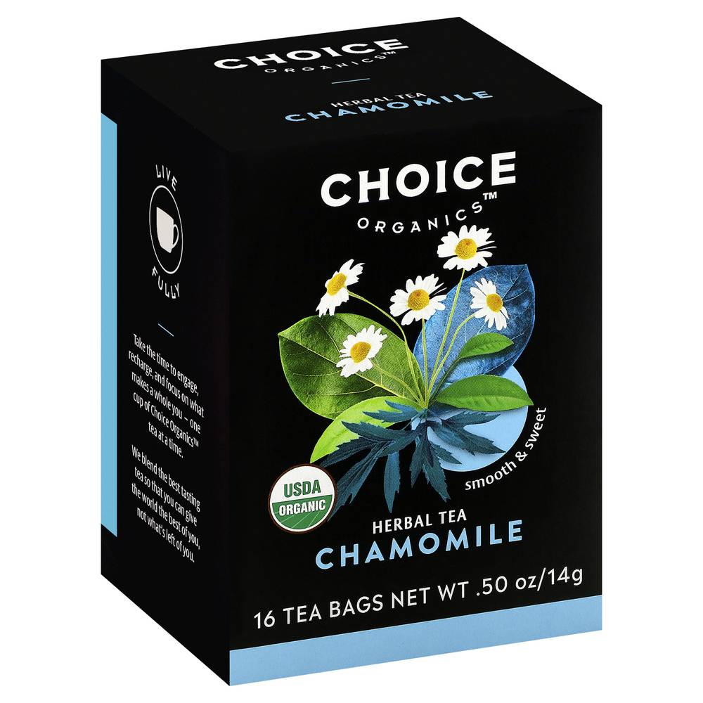 Choice Organics Chamomile Herbal Tea Bags (0.5 oz)