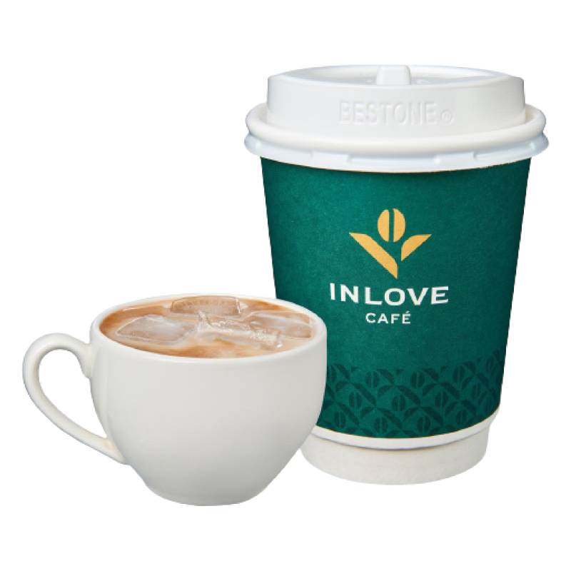 【inLove Cafe】冰拿鐵12oz <1Cup杯 x 1 x 1Cup杯>